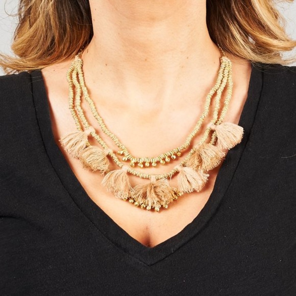 Bluma Project Luna Tassle Layered Necklace